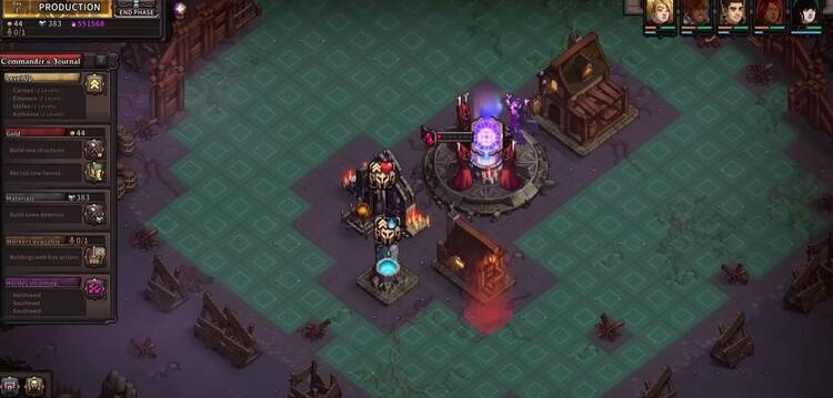 The last spell game printscreen shown base building