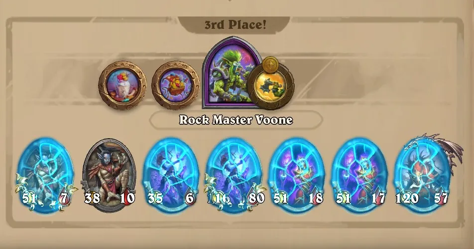 Undead build shown in HS BG season 8 Reborn Type