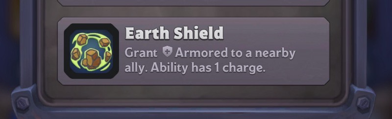 warcraft rumble frostwolf shaman earth shield