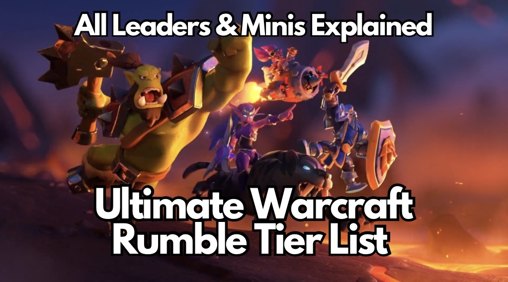 warcraft rumble tier list cover - minis and leaders